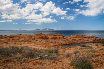 Sardinien, roter Strand