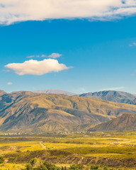 Aerial Landscape Scene, Mendoza, Argentina