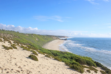 Atlantic Coast of Portugal at Polvoeira beach	