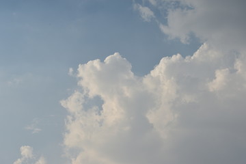 Naklejka na ściany i meble Blue Sky with White Clouds, Nature Background.