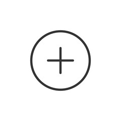 Plus icon, add symbol. vector illustration for web site or mobile app