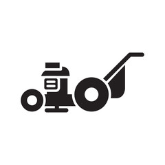 lawn mower icon vector symbol template