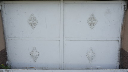 wrought iron gates in front of the house