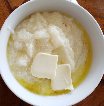 Bowl of Grits with Butter