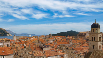 Obraz premium panorama of the old town of dubrovnik croatia