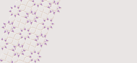 Ornamental monochrome patterned stone relief in arabic architectural style of islamic mosque,greeting card for Ramadan Kareem