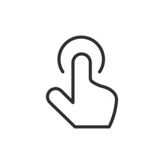 Hand click icon. Cursor symbol. Vector Illustration