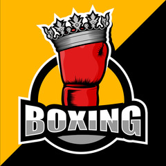 Graphical fist and crown protective logo