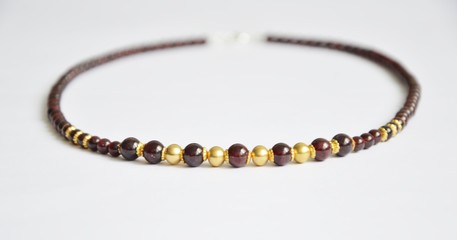 Garnet necklace - collier de grenat