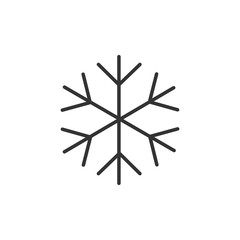 Snowflake icon. Winter symbol. Vector Illustration
