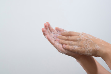 Fototapeta premium Lavado de manos