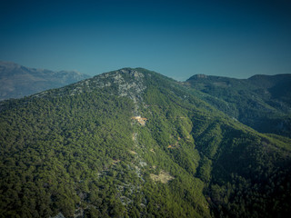 Naklejka premium Mountains from a bird's-eye view