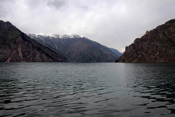 Sary-Chelek Lake scenic view by spring, Kyrgyzstan