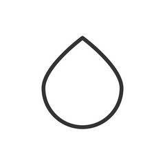 Water drop icon. Droplet symbol. Vector Illustration