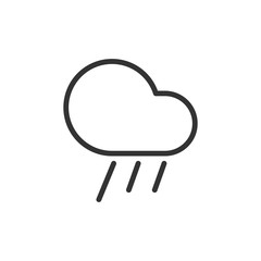 Raining icon. Weather symbol. Vector Illustration