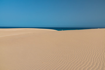 Fototapeta na wymiar the sand desert dunes