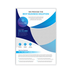 Flyer design template or corporate business brochure design