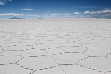 Uyuni salt desert in Bolivia 