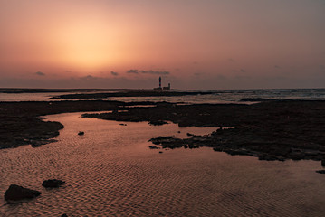 sunset Canary Island of Fuerteventura