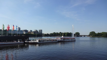 Fototapeta na wymiar Hamburg - beautiful German port city