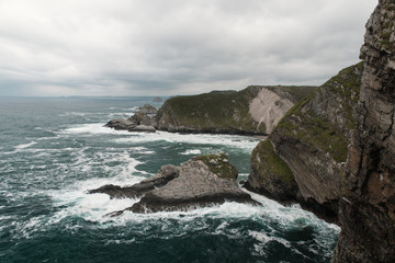 Fototapeta premium Cabo de Vidio cerca de Cudillero, Asturias, España. 