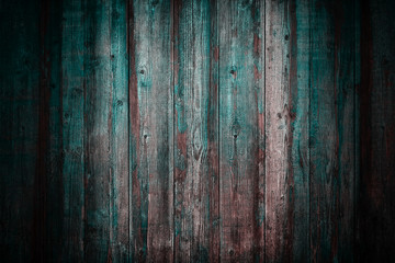 Brown & green wood texture. Abstract background, empty template. rustic weathered barn wood...