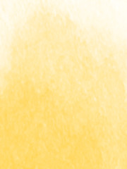 Yellow watercolor stains, splashes, brush strokes on white paper. Beautiful background Design, template, free space.
