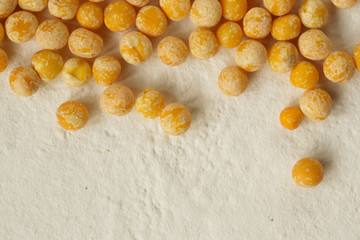 cereals yellow peas vegetarian food
