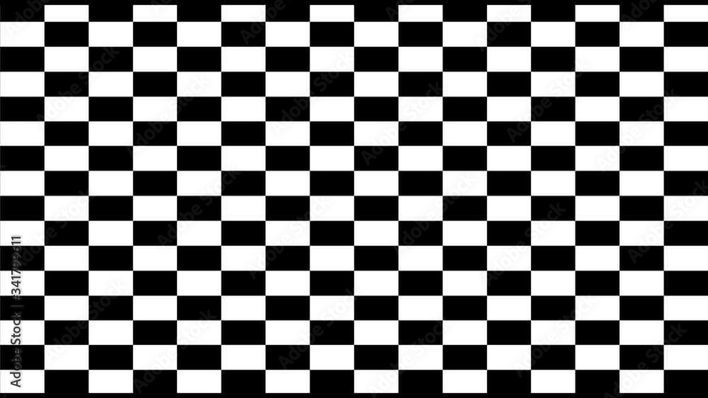 Poster black and white pattern checkers vertical. future geometric patterns motion background