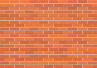 Brown brick wall seamless pattern. Vector illustration