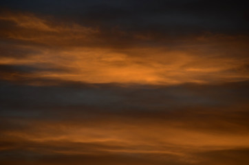 Colored clouds on the sky