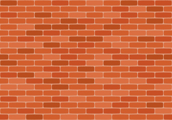 Naklejka premium Brown brick wall seamless pattern. Vector illustration