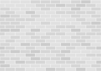 White brick wall seamless pattern. Vector illustration