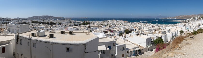 Fototapeta na wymiar Mykonos Panorama
