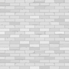Fototapeta premium Gray and white brick wall. Decorative background.Vector.