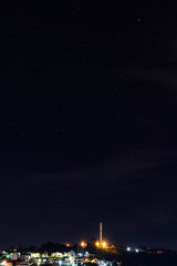 Stars in the sky of the city of Teres&oacute;polis