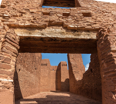 The Inner Sanctuary Of Nuestra Senora de la Purisima Conceptionde Quarai, Salinas Pueblo Missions National Monument, New Mexico, USA