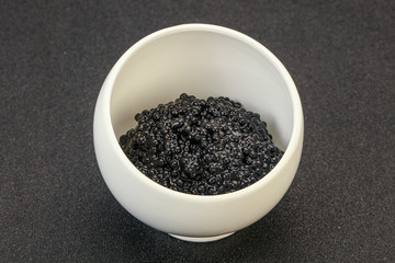 Luxury strugeon fish black caviar