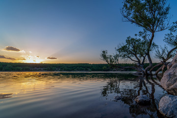 Sunset in the Musaözü pond