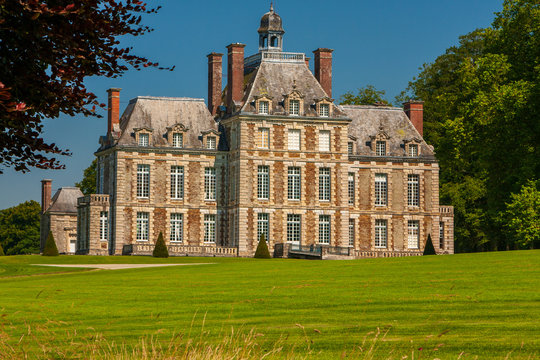 Schloss Balleroy Westseite in der Normandie in Frankreich