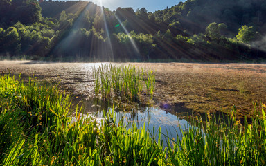 Wonderful view of morning light on Keremali plateau