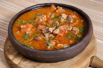 Chashushuli. Ragout, spicy.