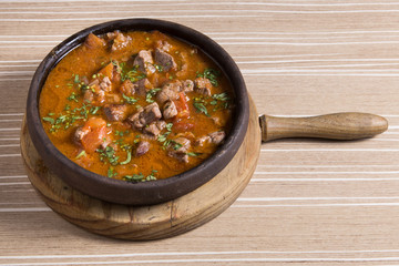 Chashushuli. Ragout, spicy.