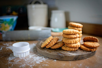 Freshly baked biscuits