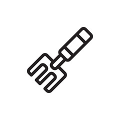 garden fork icon vector symbol template design trendy