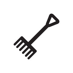 garden fork icon vector symbol template design trendy