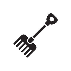 garden fork icon vector symbol template design trendy