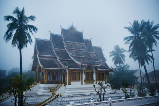Haw Pha Bang temple in Luang Prabang, Loas, Southeast Asia
