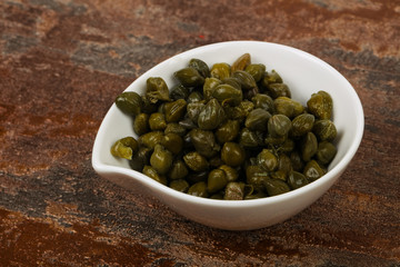 Capers in the bowl