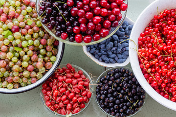 Summer berries background